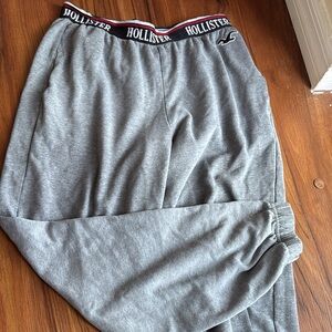 Hollister Gray Sweatpants Cozy Cotton Blend Joggers